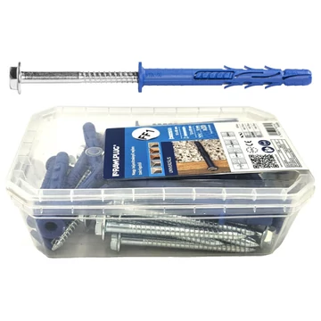 10*80 mm - RAWL FF1-N-10K080 - Rawl peremes dübel hatlapfejű torx csavar - műanyag dobozban 20 db - Klíma konzol csavar