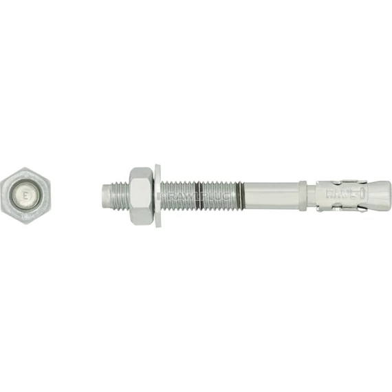 10*115 mm Rawl alapcsavar rögzítő gyűrűvel